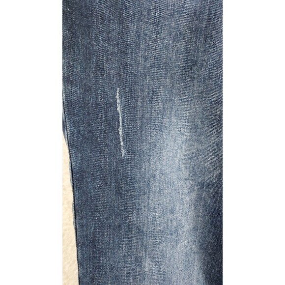 Richlook Waist 38 Blue Distressed Men’s Casual Straight Jeans Pre-Owned - Picture 12 of 15